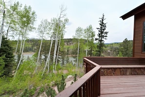 View of Columbine Lake from the deck of the Main Living Space