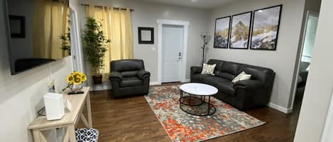 Living room with sofa bed