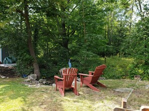 Area is partially wooded and private