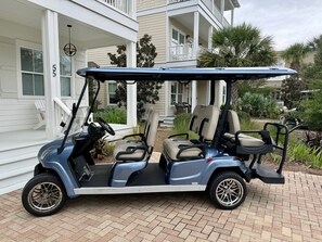 golf cart included w/ stay