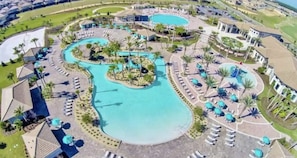 The Oasis Clubhouse Pool Complex. Guests will have access to all pools!