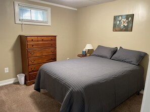 Full size bed with comfy mattress. 