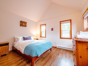 Bedroom with natural light.