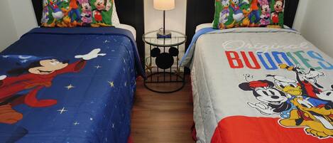 Mickey & Friends Room on 2nd Floor - 2 Twin XL for adults and children