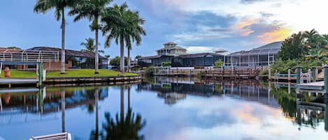 Frequent dock visits from: dolphins, manatee, porpoise, flying fish and turtles