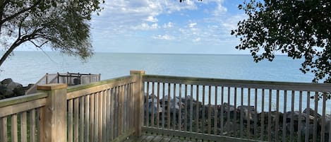 View from deck outside of Primary bedroom