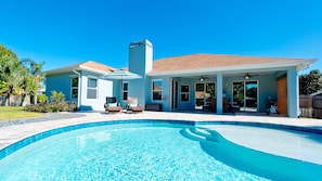 Beautiful pool and huge patio