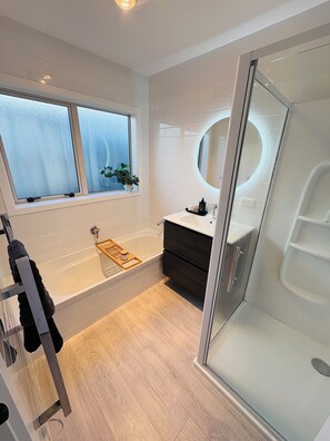 full bathroom down stairs
