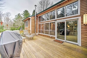 Private Deck | Upper Unit | Other Rental On-Site (Downstairs)