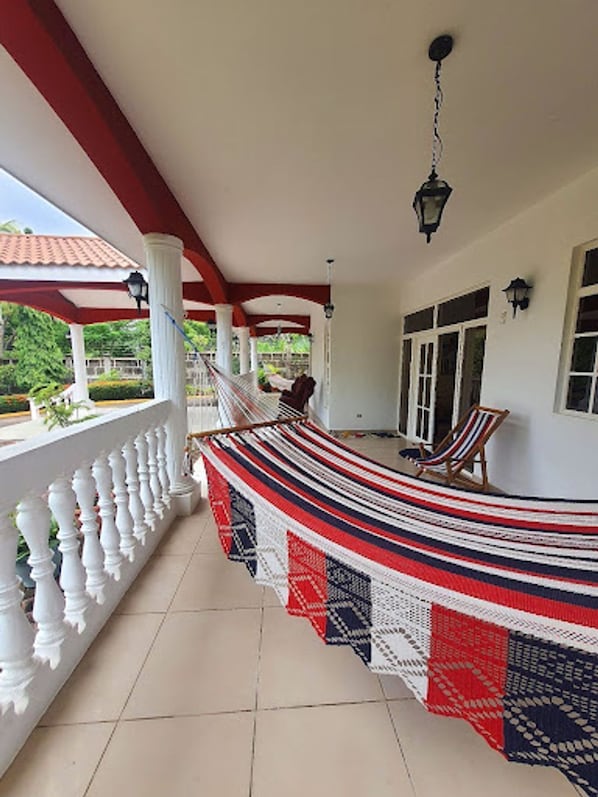 Front Porch Hammock and Chairs