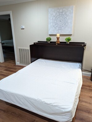 All beds (including pullouts) have mattress and pillow protectors as shown here.