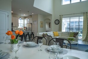 Wide open floor plan for entertaining