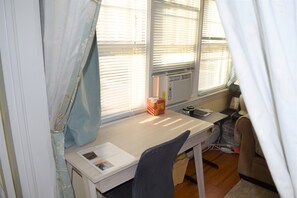 Located right off the living room is the den which provides a great place to catch up on emails.