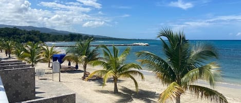 White sand beach access on property