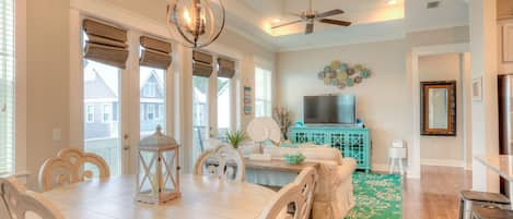 Dining room and living room 