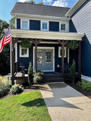 Have a seat on the front porch and take in the beautiful scenery. (Soon to add a two person swing.)