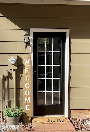 Welcome to your home away from home! Keypad entry