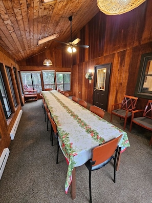 Enjoy your holiday dinner in our sunroom!
