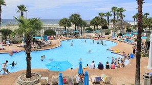 If you stay at Mighty Sea Breeze, you can enjoy using the Spectrum Beach Club just a 10 min drive down the street. Super perfect spot to hang out for hot summer days!