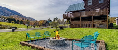 Our brand new fire-pit!