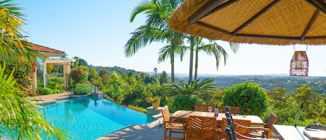 Breathtaking views from the infinity pool