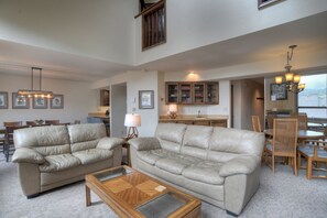Main Level Living Area with Game Table