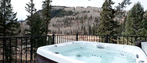 Hot Tub with views across to Purgatory Ski Resort