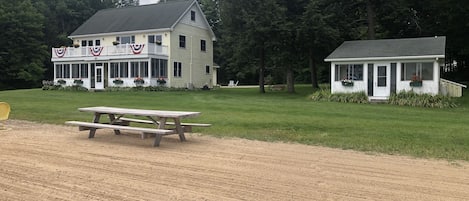 Lodge and Cottage view from Beach