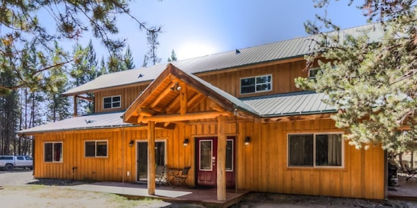 Main entrance to master 2-bedroom unit with full kitchen, dining, & living room
