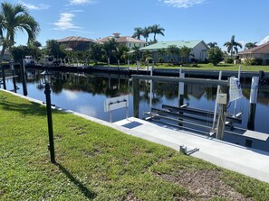 BRAND NEW 54 ft. DOCK, with water, electricity, and a Pro Fish Cleaning Table.  