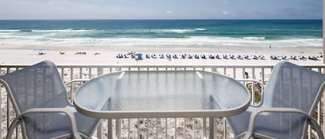 Balcony view - Relax with your favorite cold beverage and unwind from the day.