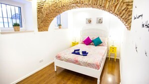 Bright and light decored bedroom with a cozy double bed  #airbnb #airbnblisbon #portugal #pt #lisbon #bright #light # cozy #lovely #decoration #bed