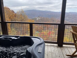 Hot Tub with a Smoky Mountain View