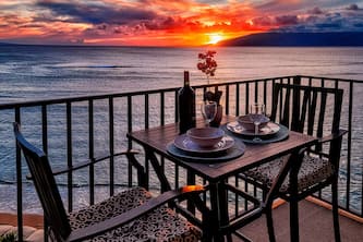 Oceanfront Oasis with Stunning Sunset View, Shared Pool, and Free WiFi
