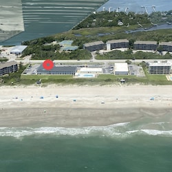 Aerial photo of complex.