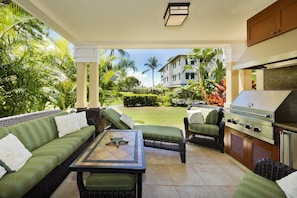 Back Lanai with Comfortable Seating