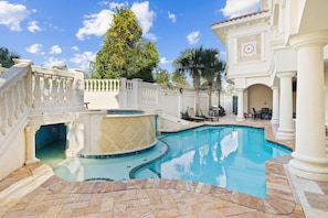 Private Pool with attached Spa