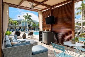 For those who enjoy the pool over the beach, come relax poolside.
