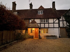 front of the cottage