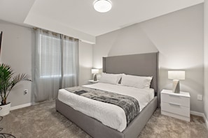 Master Suite has a King Bed with large TV