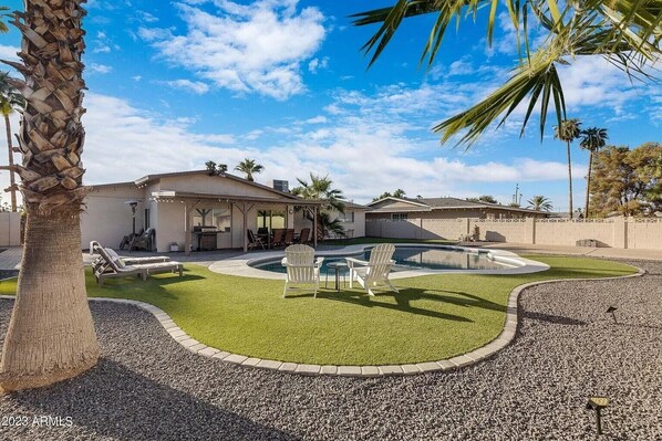 Large Back Yard with Private Pool