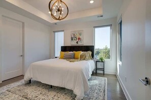 Bedroom 1 w/ King mattress.