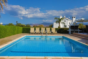 Pool isolated with plants