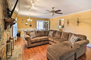 Living Room | Smart TV | Electric Fireplace
