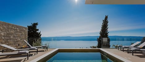 Pool with sea view