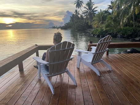 Morning coffee to see the sunrise is just breathtaking.