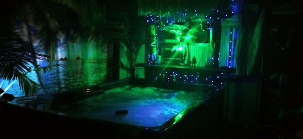 Jacuzzi at night