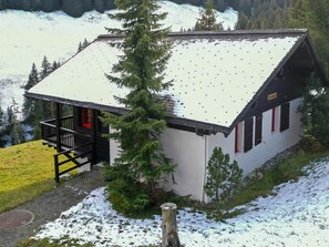 Pflanze, Schnee, Gebäude, Fenster, Baum, Haus, Steigung, Hütte, Einfrieren, Lärche