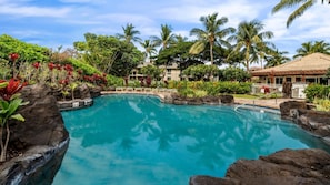 Waikoloa Beach Villas I4.  Complex pool area.