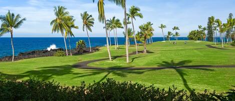 Ocean & golf course views from your unit, Kanaloa at Keauhou 1501